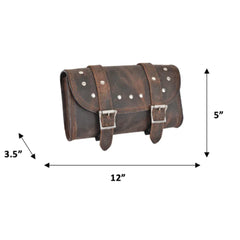 Open Road Distressed Leather Tool Bag-4