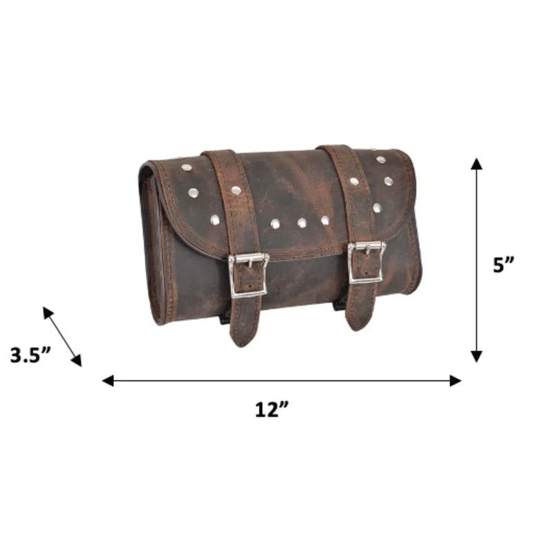 Open Road Distressed Leather Tool Bag-4