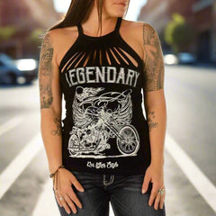 Liberty Wear Women's Ghost Rider Tank Top-1
