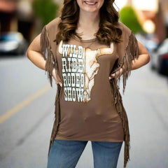 Liberty Wear Women's Wild Ride Rodeo T-Shirt-1