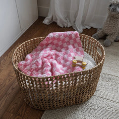 Cotton Candy Check Print Lovey-6
