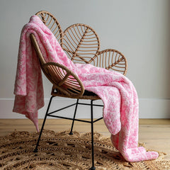 Cotton Candy Fairy Garden Print Extended Throw-4