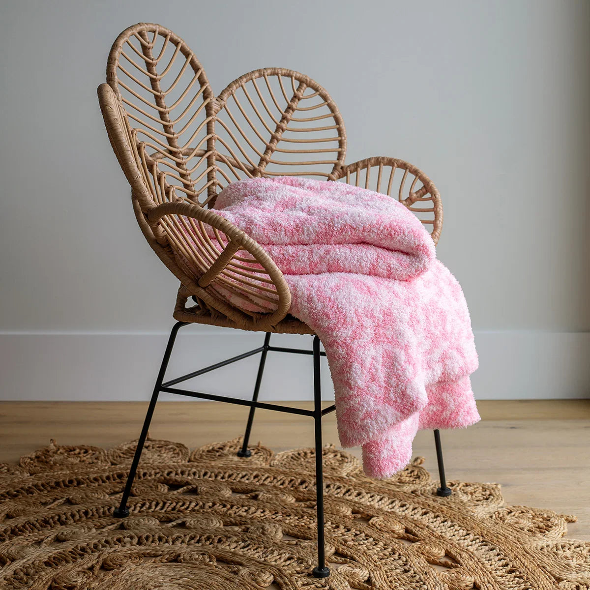 Cotton Candy Fairy Garden Print Extended Throw-3