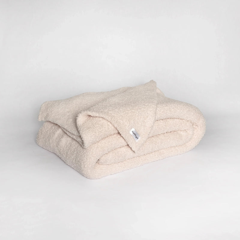 Primrose Pink Solid Double Layered Print Extended Throw-11