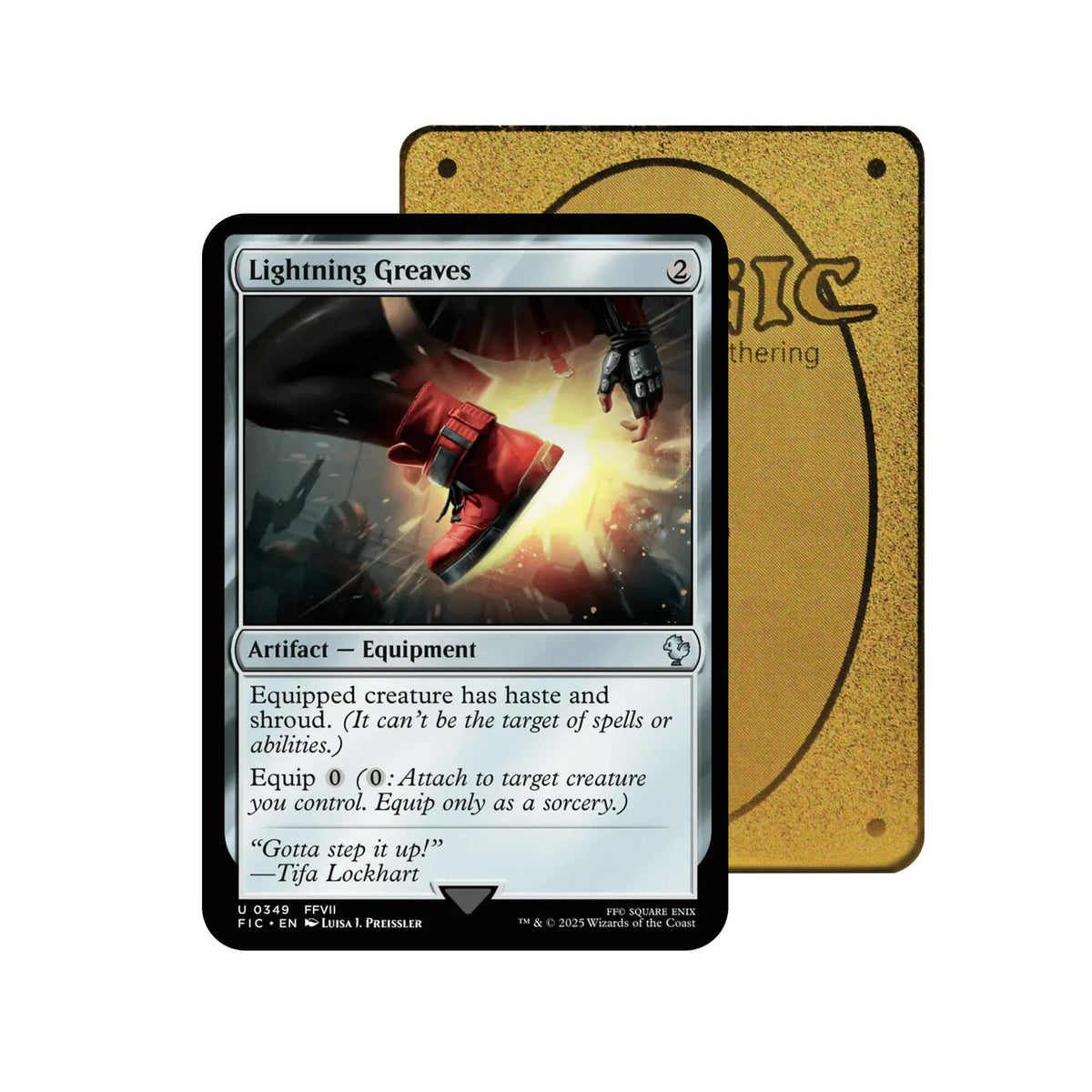 Lightning Greaves Metal Orica Card-1