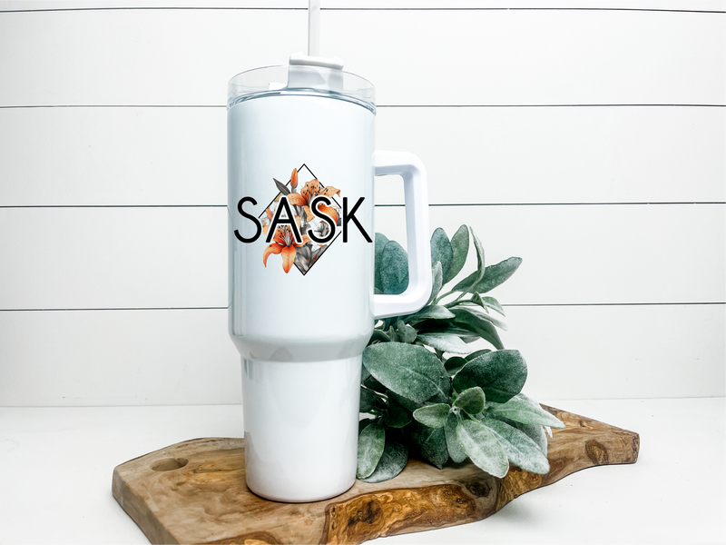 Lily Diamond 40oz Tumbler | Saskatchewan Tumbler-1