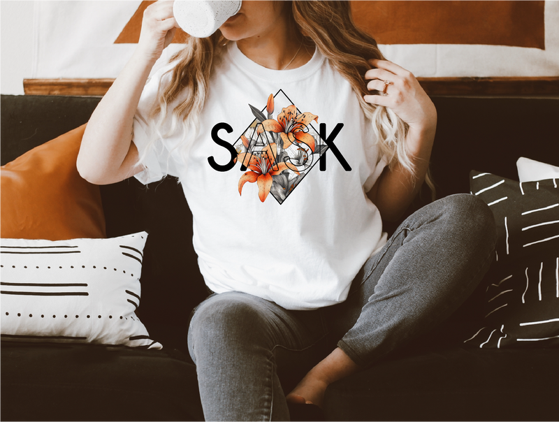 SASK Diamond Unisex T-shirt | Saskatchewan Apparel-1