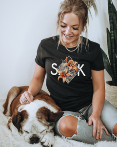 SASK Diamond Unisex T-shirt | Saskatchewan Clothing-3