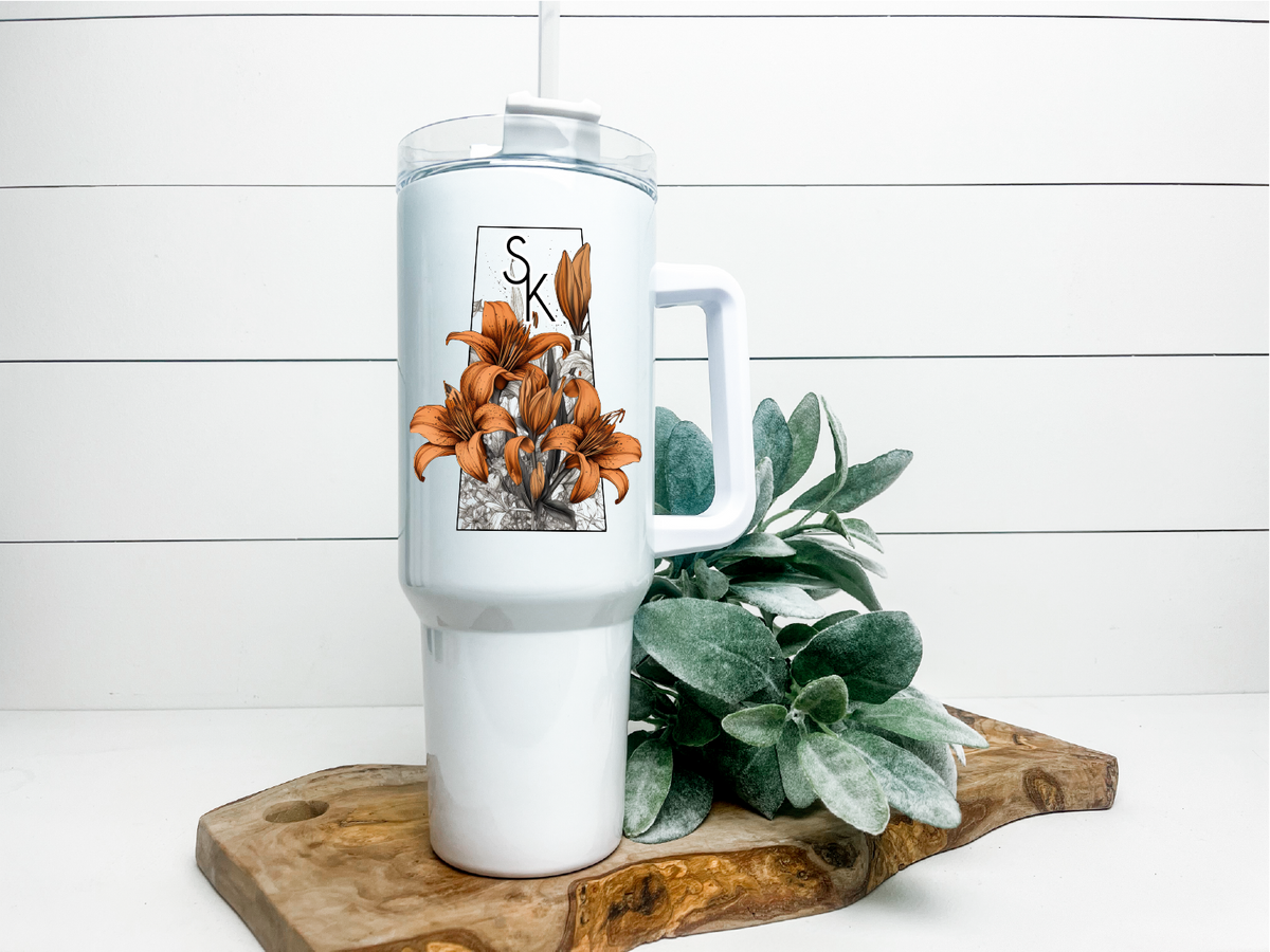 Lily Province 40oz Tumbler | Saskatchewan Tumbler-1