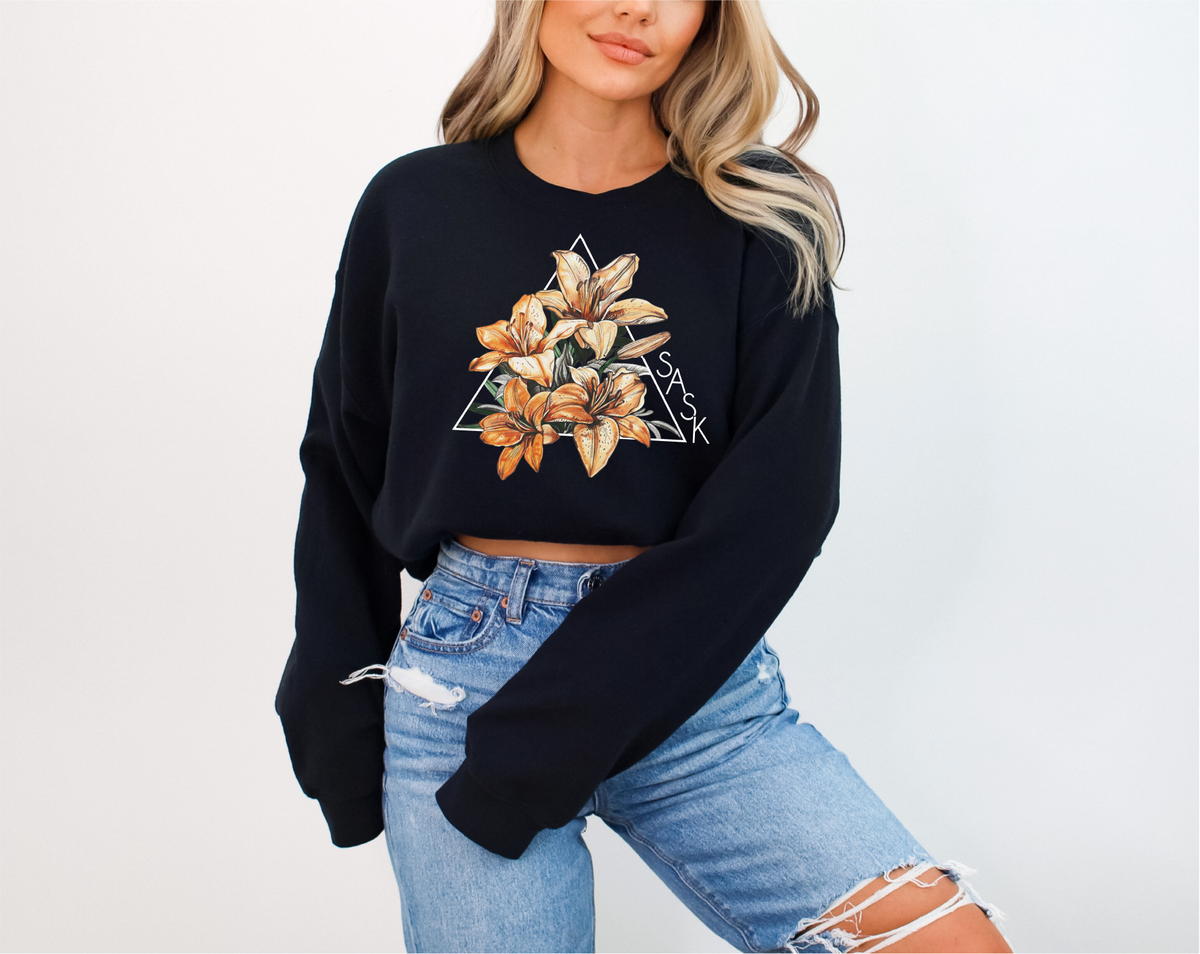 Lily Triangle Unisex Crewneck Sweatshirt | Sask Clothing-3