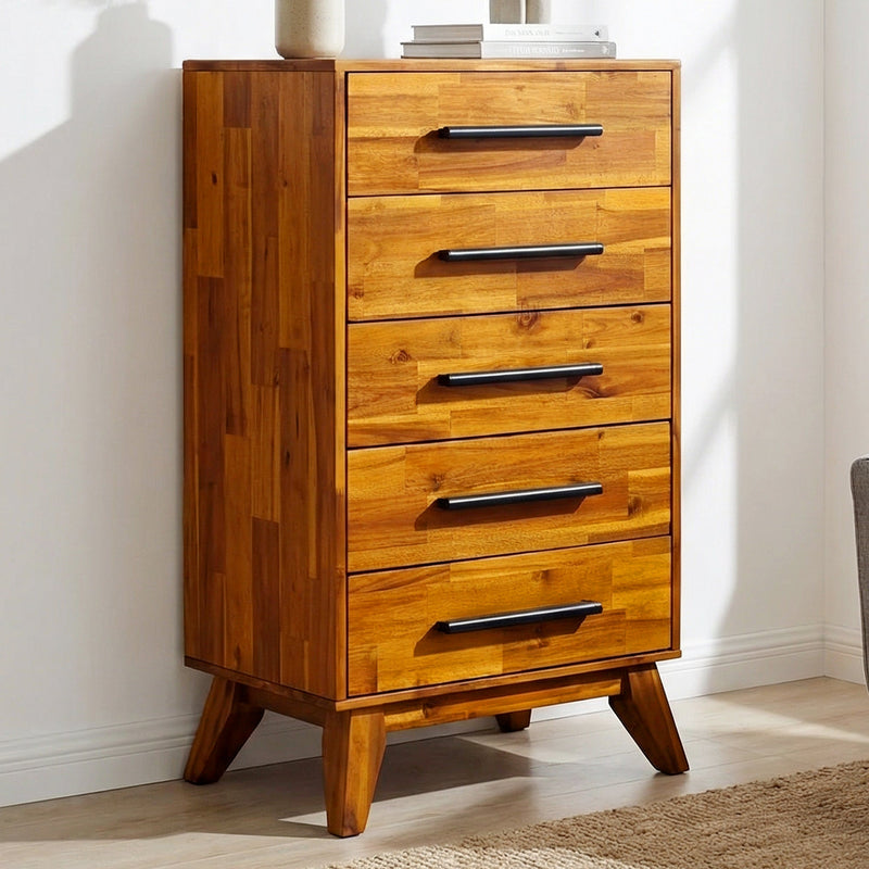 Cómoda de madera maciza Linea-2