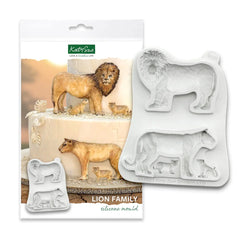 Moule en silicone Famille Lion-2