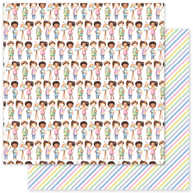 Little Artists Patterns A 12x12 Paper (12pc Bulk Pack) 35050-1