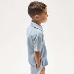 Polo Shirt | Powdered Blue | Miles the Label-3