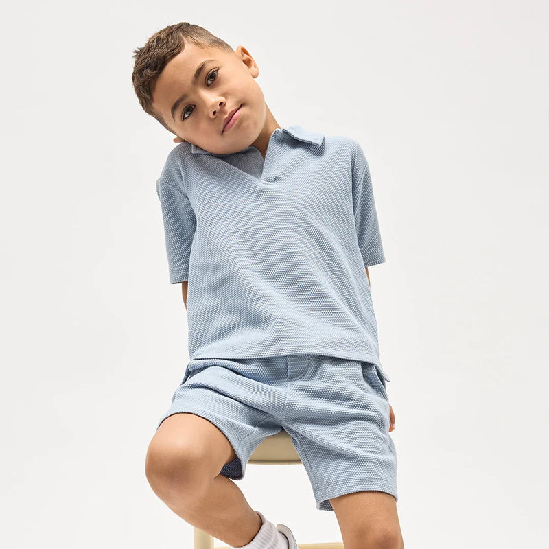 Polo Shirt | Powdered Blue | Miles the Label-4