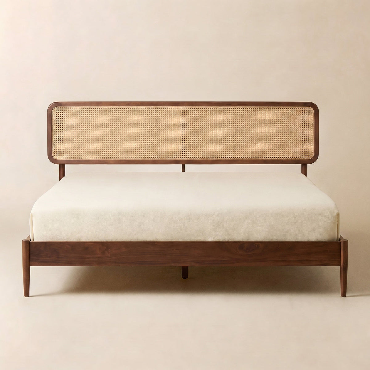 Estructura de cama de ratán natural Lupin