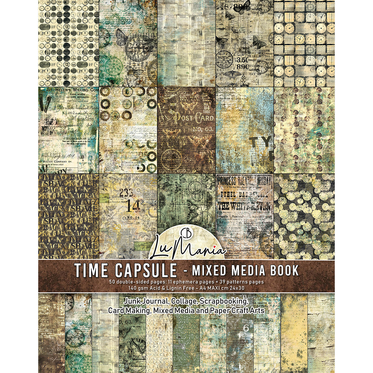 Capsule temporelle de livre technique mixte A4 Maxi