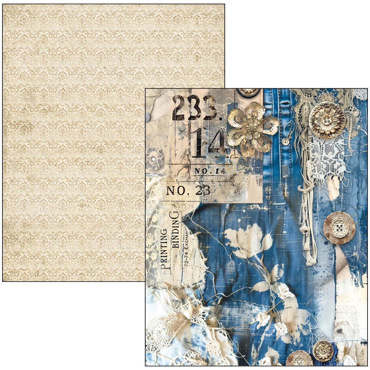 Livre Technique Mixte Denim Bleu Urbain A4 Maxi-16