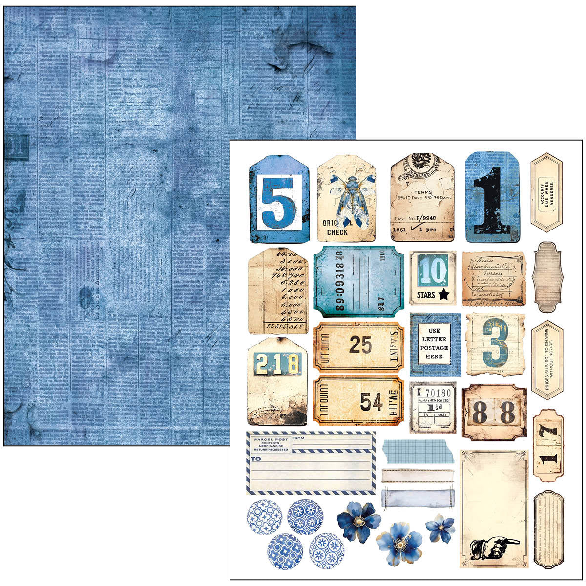 Livre Technique Mixte Denim Bleu Urbain A4 Maxi-18