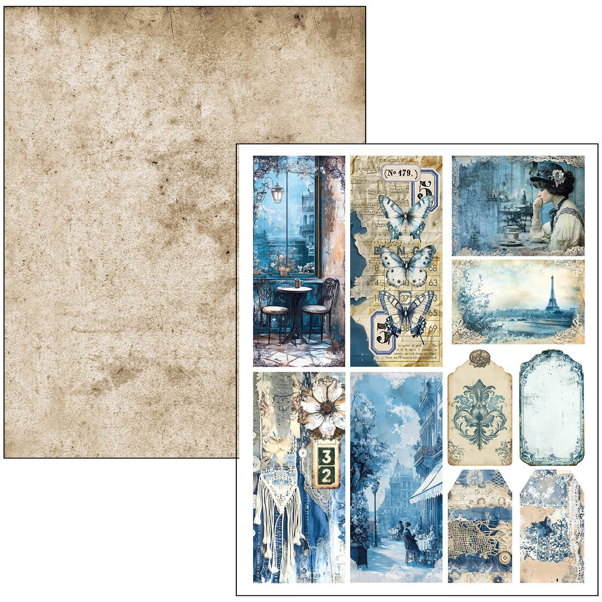 Livre Technique Mixte Denim Bleu Urbain A4 Maxi-19