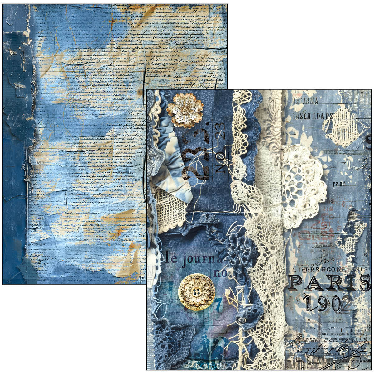 Livre Technique Mixte Denim Bleu Urbain A4 Maxi-3