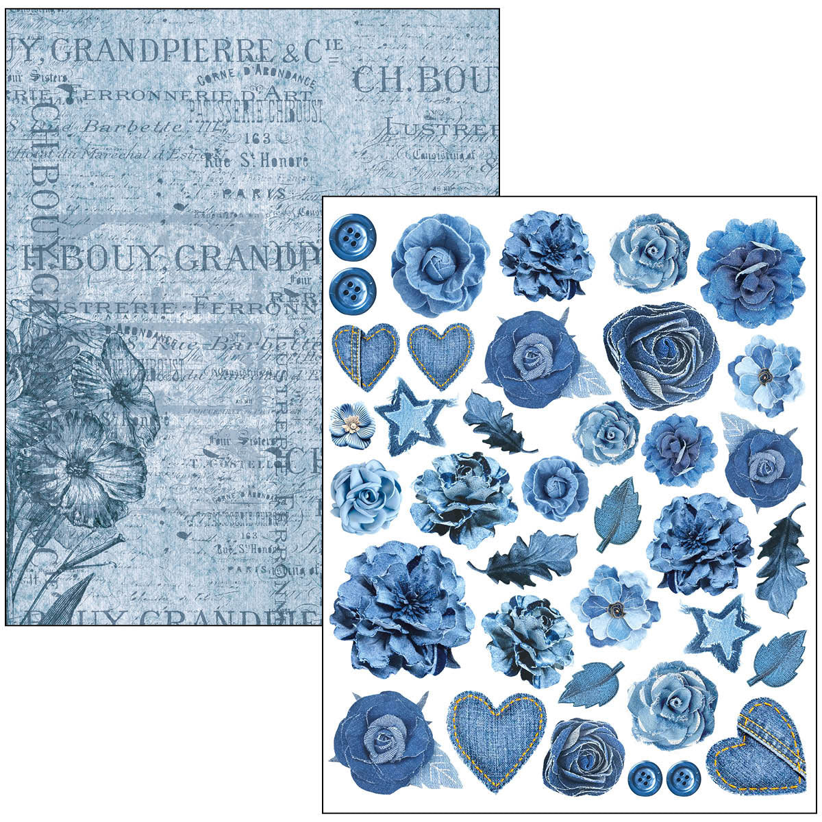 Livre Technique Mixte Denim Bleu Urbain A4 Maxi-23