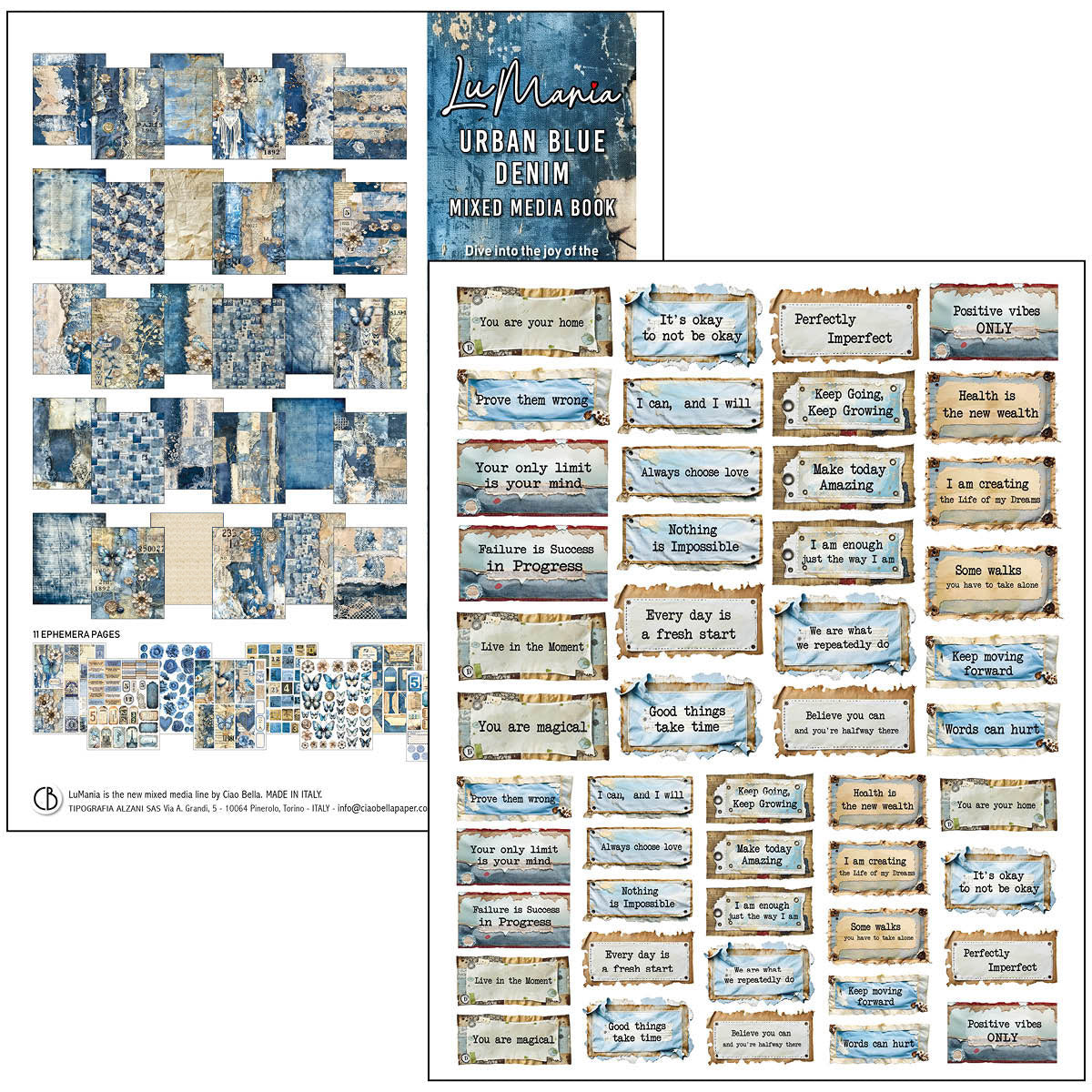Livre Technique Mixte Denim Bleu Urbain A4 Maxi-27