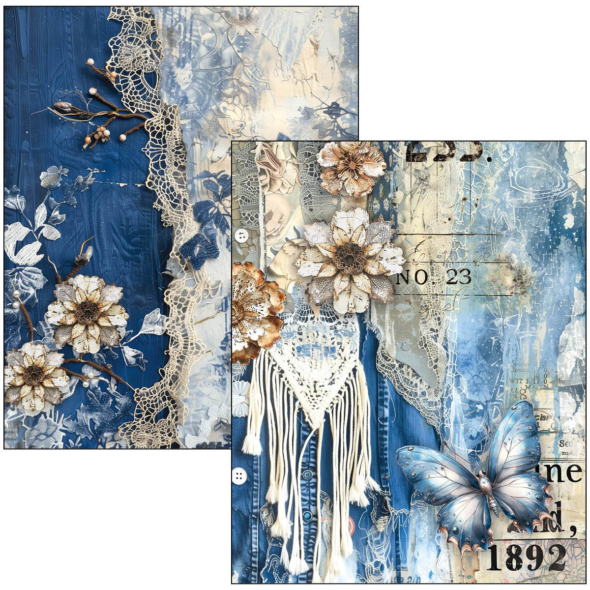 Livre Technique Mixte Denim Bleu Urbain A4 Maxi-4