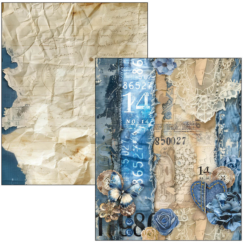 Livre Technique Mixte Denim Bleu Urbain A4 Maxi-6