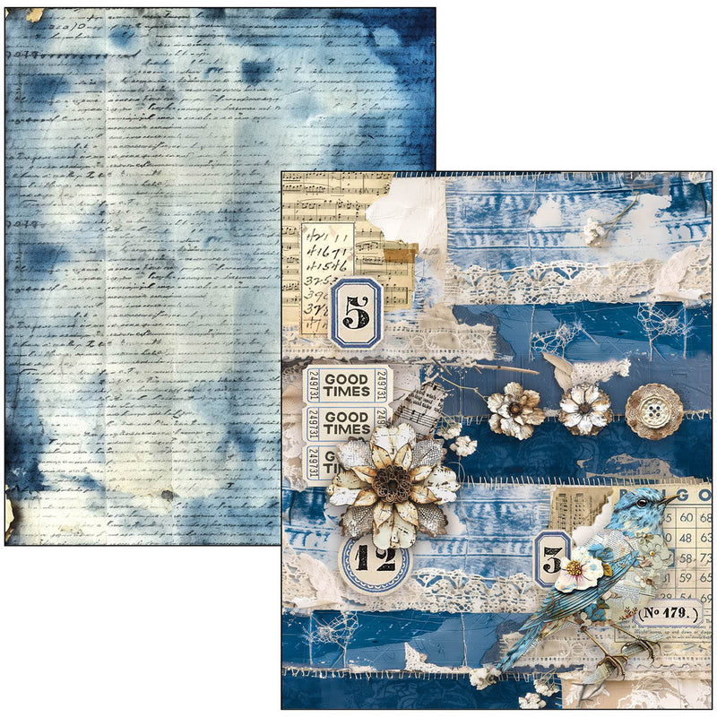 Livre Technique Mixte Denim Bleu Urbain A4 Maxi-8