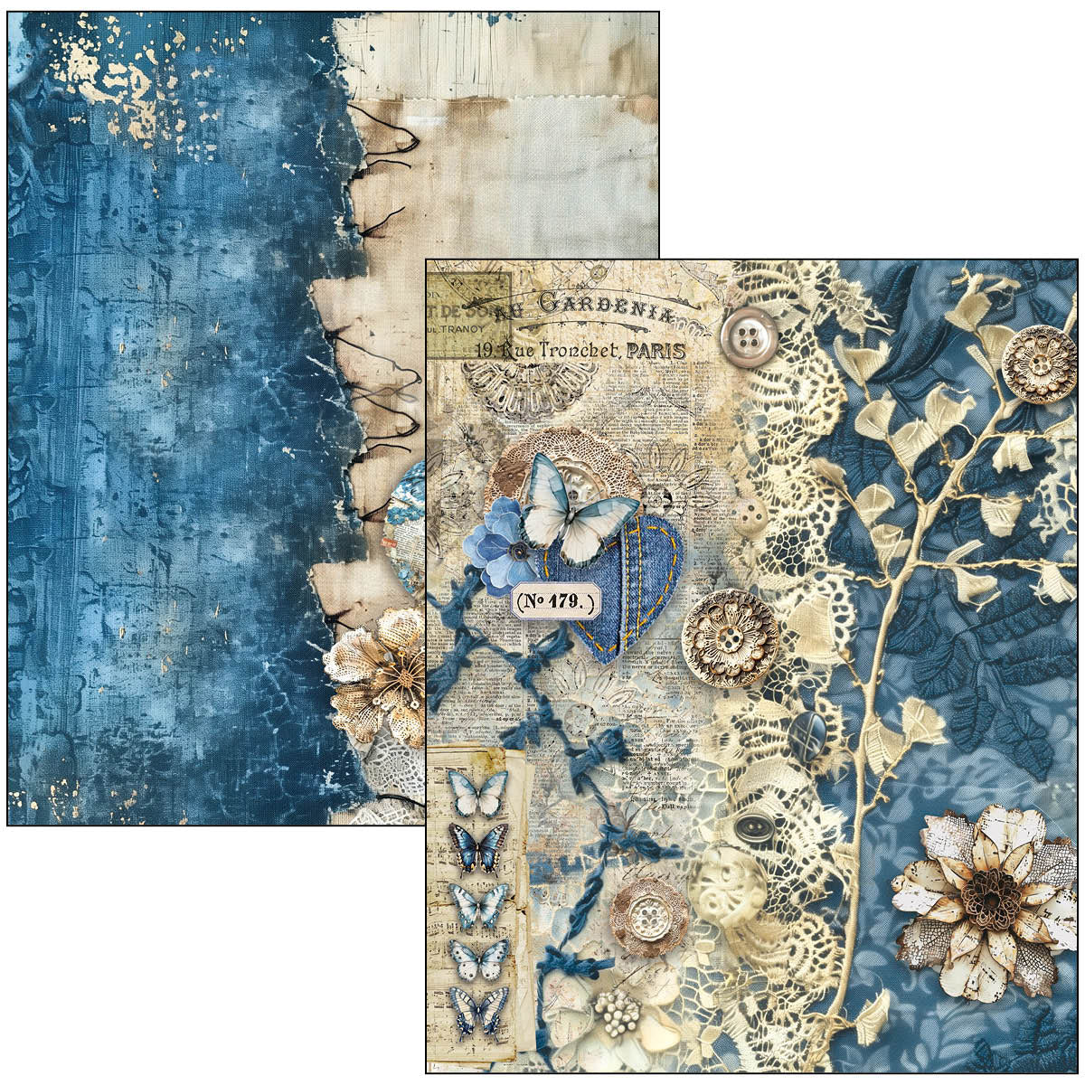 Livre Technique Mixte Denim Bleu Urbain A4 Maxi-9