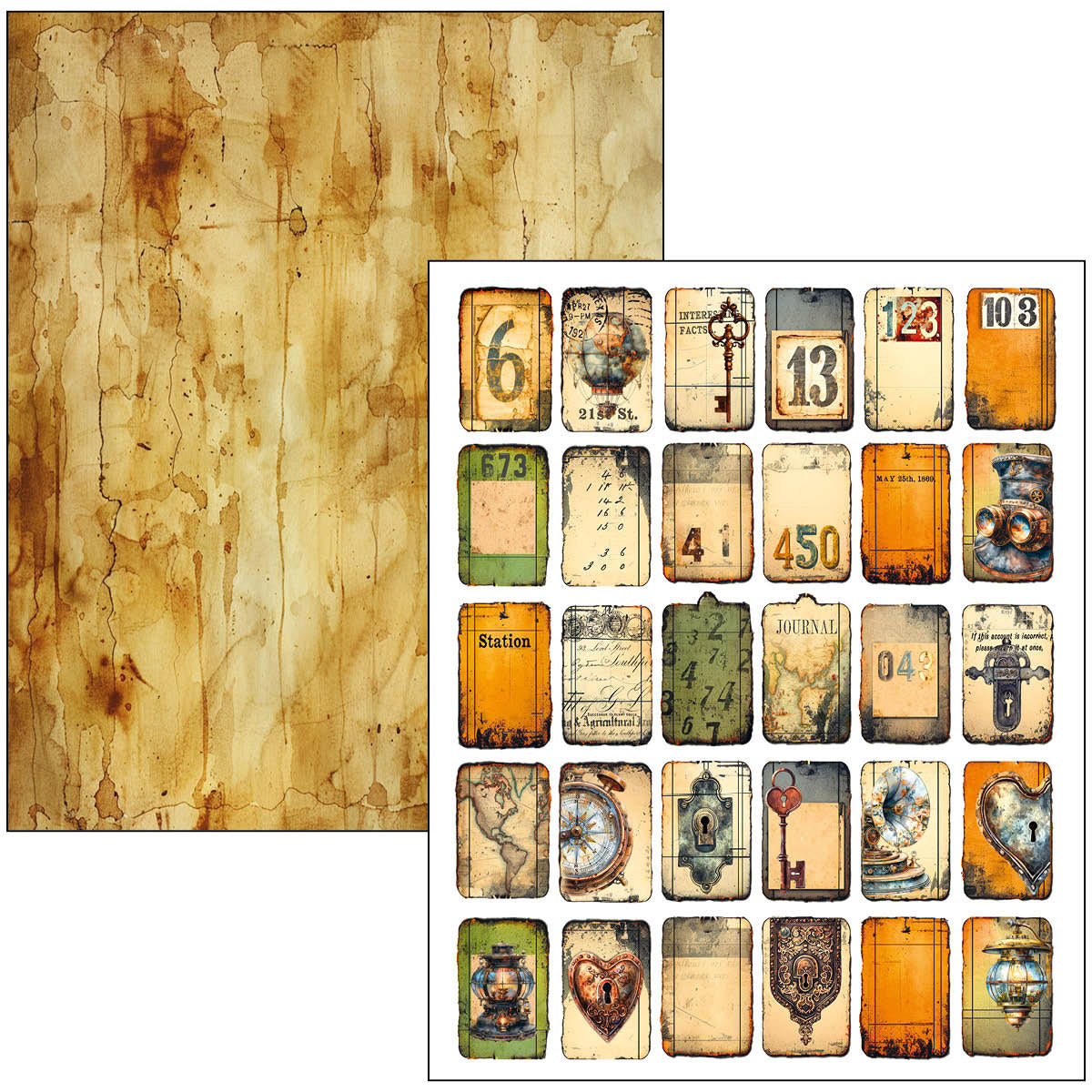 Livre Mixed Media Passé A4 Maxi-25