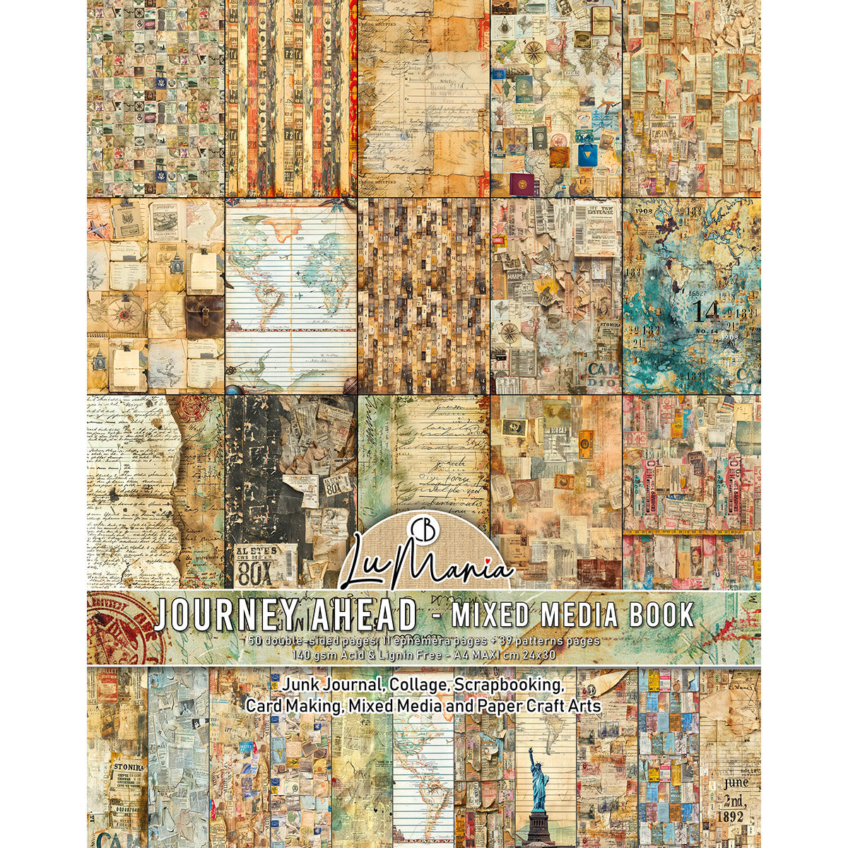 Livre mixed media A4 Maxi "Chemin à parcourir"