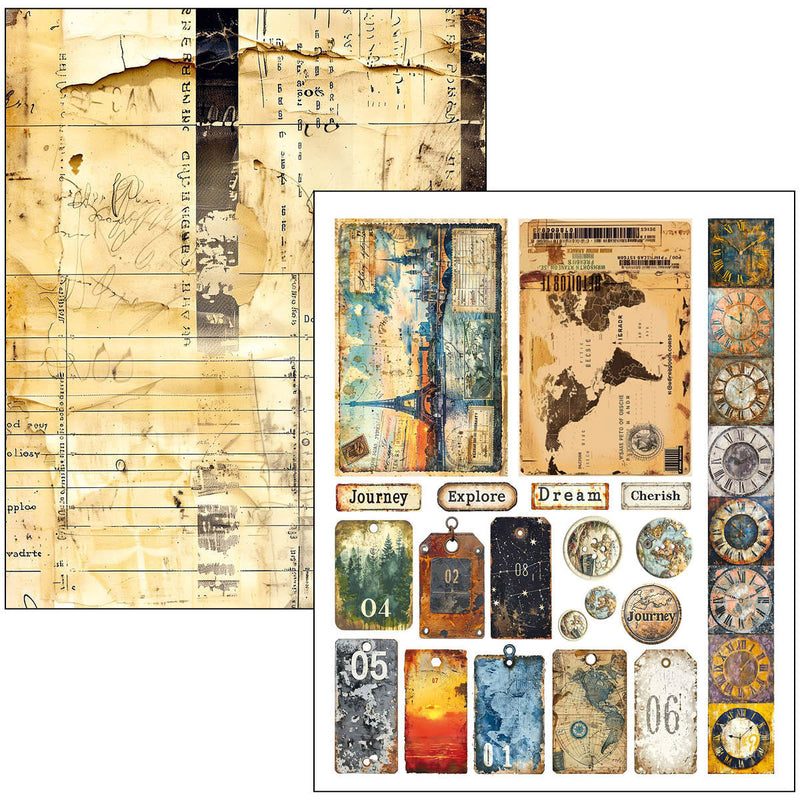 Livre mixed media A4 Maxi "Chemin à parcourir"-18