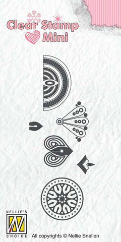 Clear Stamp Minis Flower 3-1