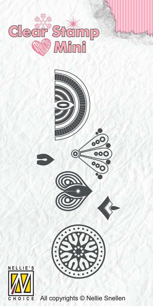 Clear Stamp Minis Flower 3-1