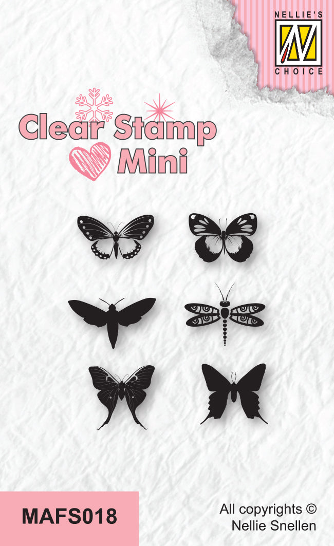 Nellie's Choice Clear Stamp Mini - Butterflies-2-1