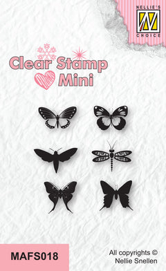 Nellie's Choice Clear Stamp Mini - Butterflies-2-1