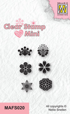 Nellie's Choice Clear Stamp Mini - Flowers-2-1