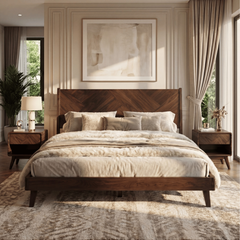 Estructura de cama de madera maciza Gazelle-16