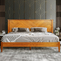 Panthera Solid Wood Bed Frame-2