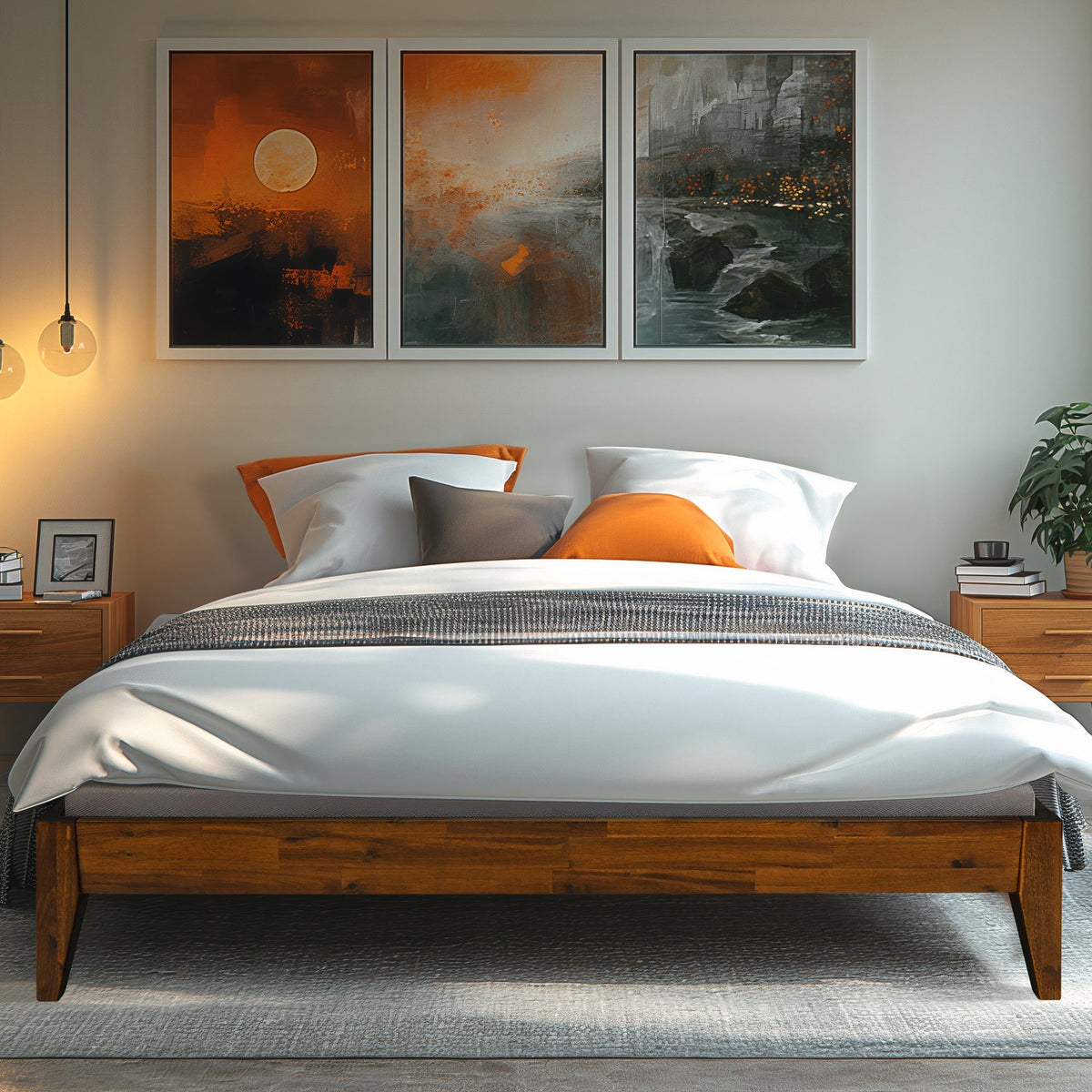 Mervyn Solid Wood Bed Frame-2