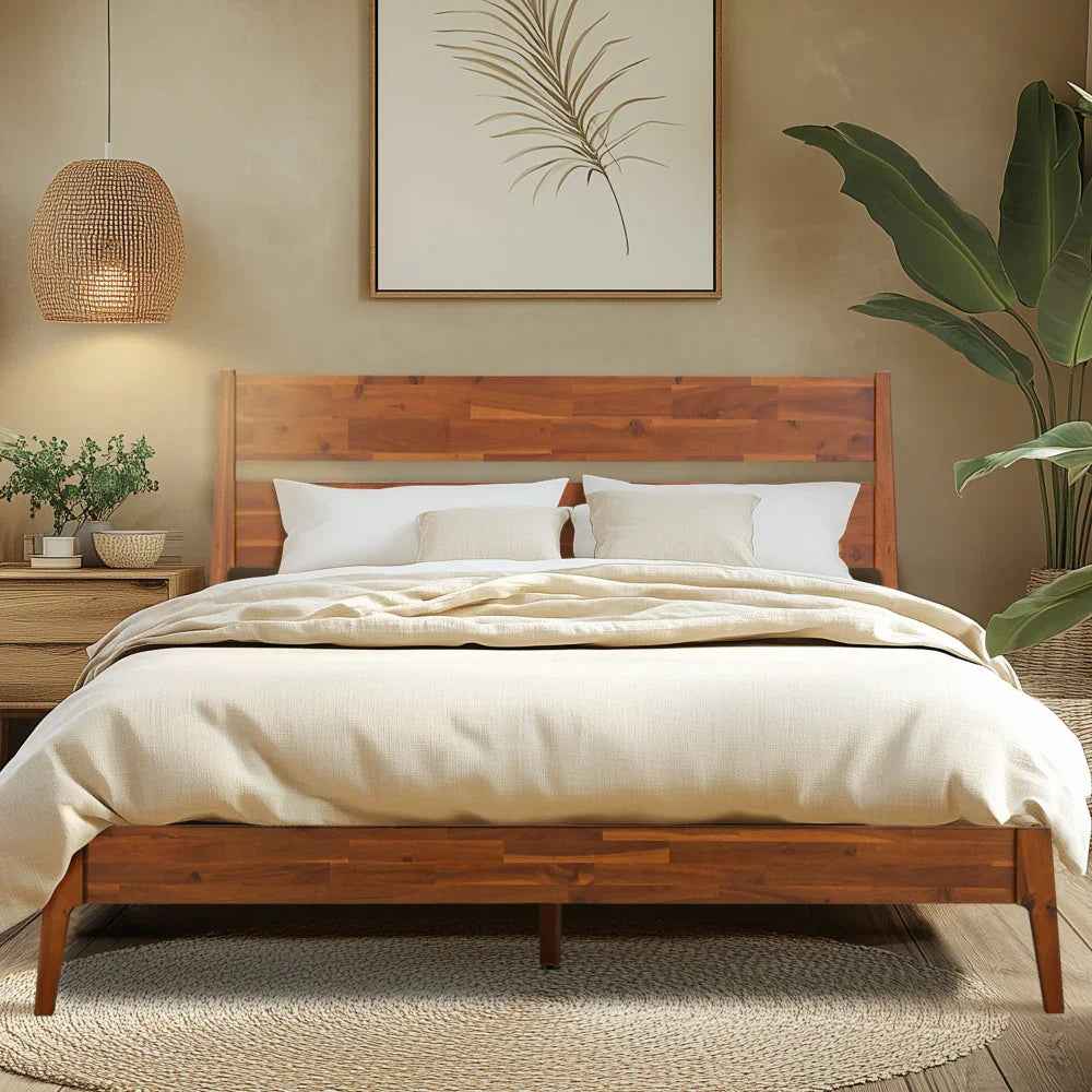 Callisto Solid Wood Bed Frame-12