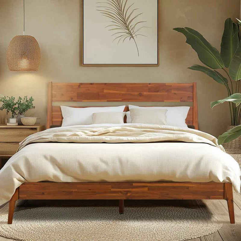 Callisto Solid Wood Bed Frame-12