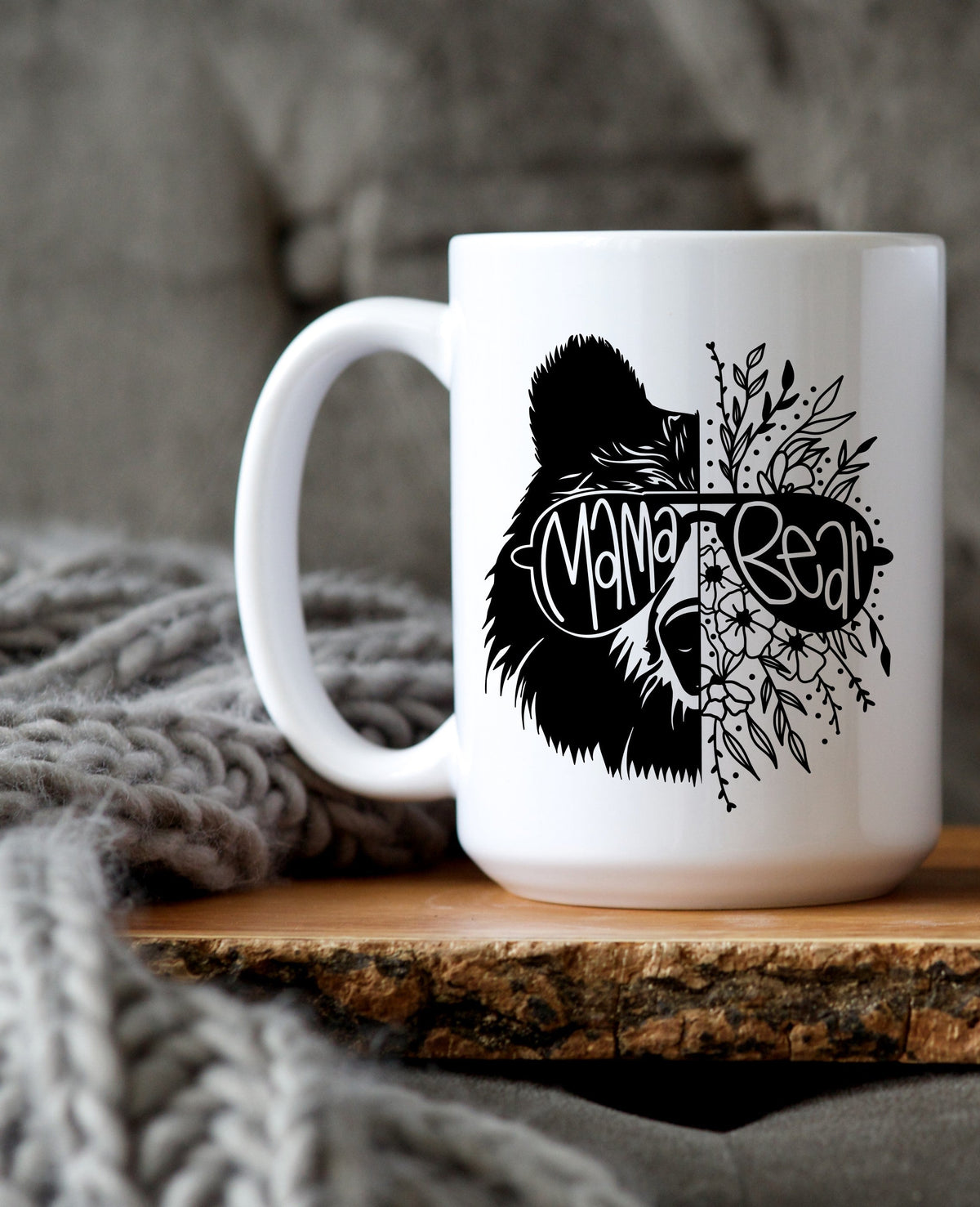 Mama Bear Mug | 15oz Mom Coffee Mug | Mother’s Day Gift | New Mom Present | Baby Shower Gift | Mom Life Cup-1