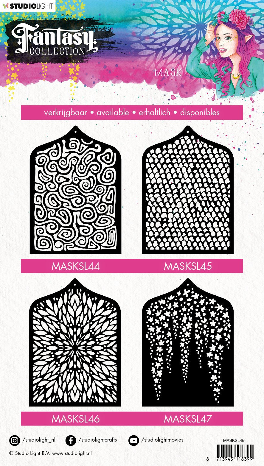 Mask Stencil A5 Fantasy Collection 3.0 nr.45-2