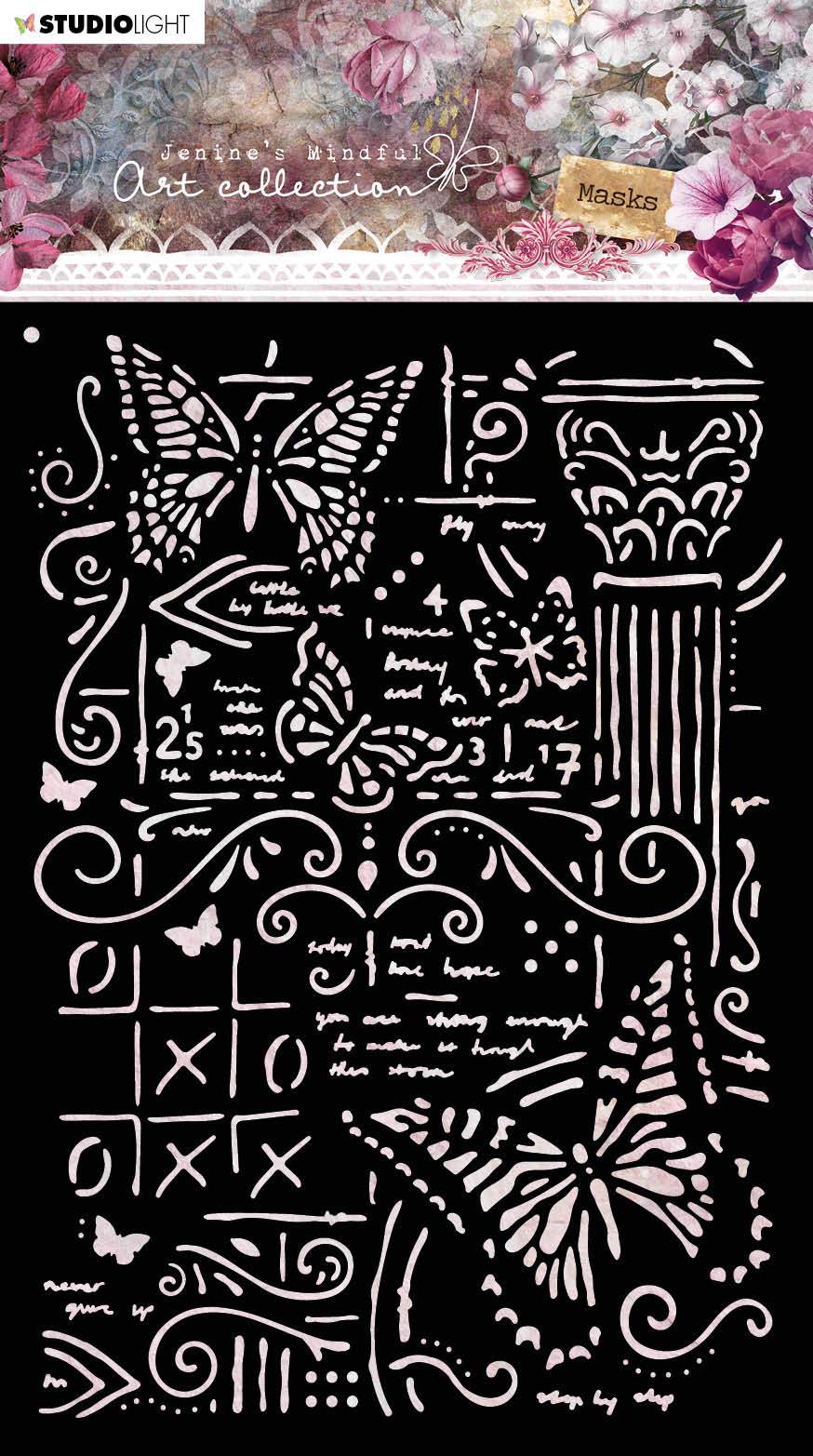 Mask Stencil (1) A5 Jenine's Mindful Art 3.0 nr.06-1