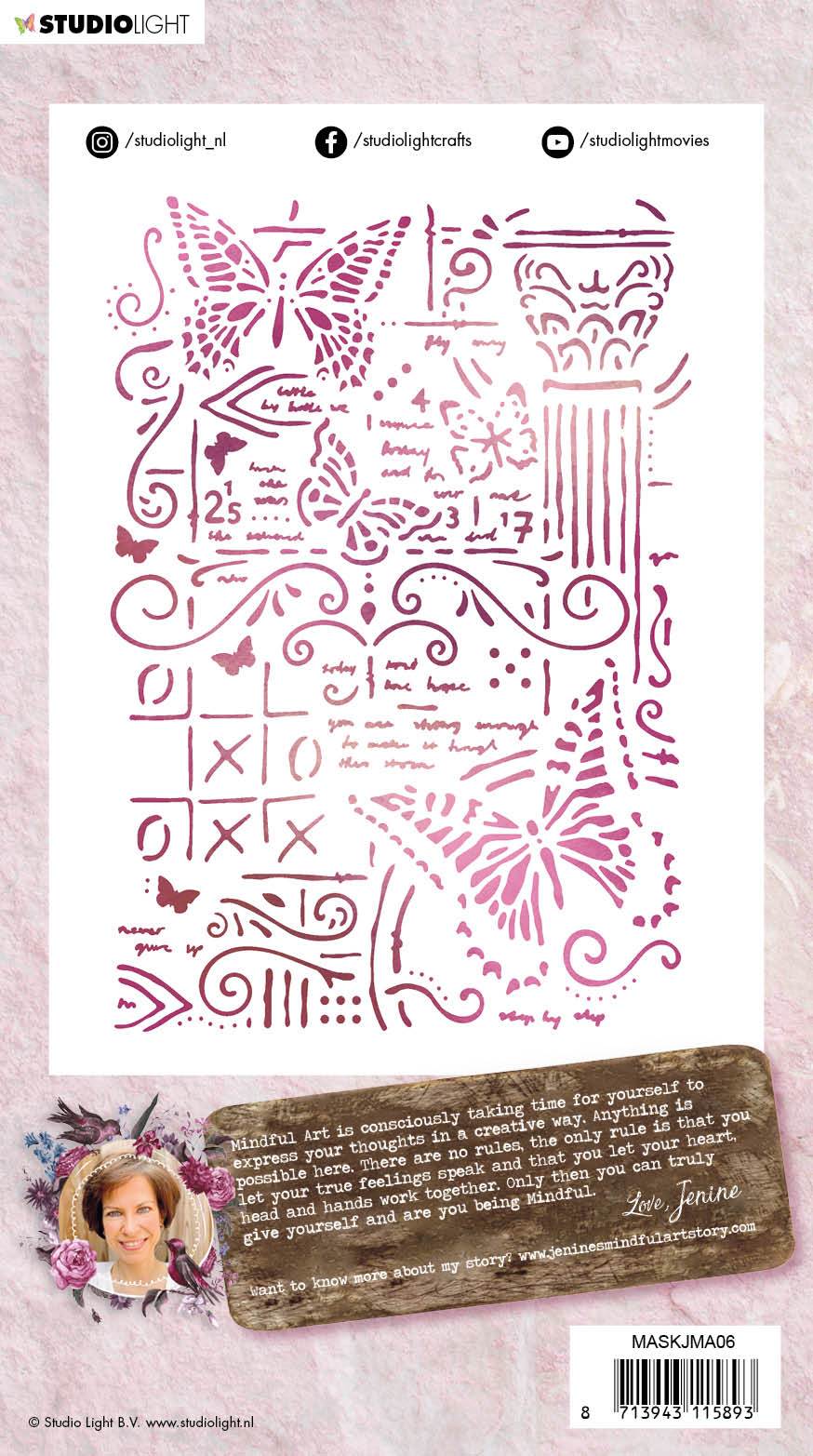 Mask Stencil (1) A5 Jenine's Mindful Art 3.0 nr.06-2