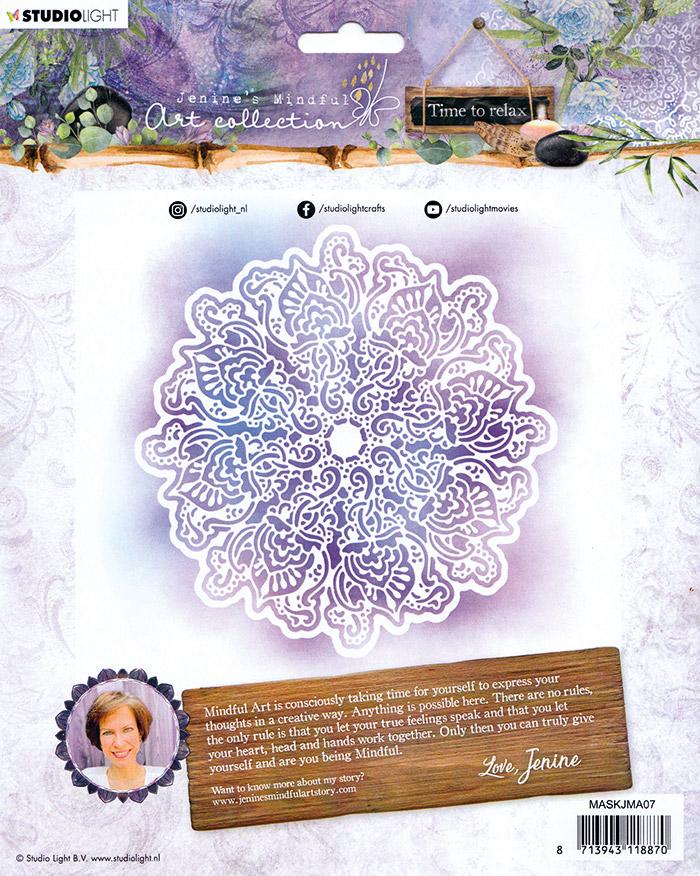 Jenine's Mindful Art Mask Time to Relax 200x200mm nr.07-2
