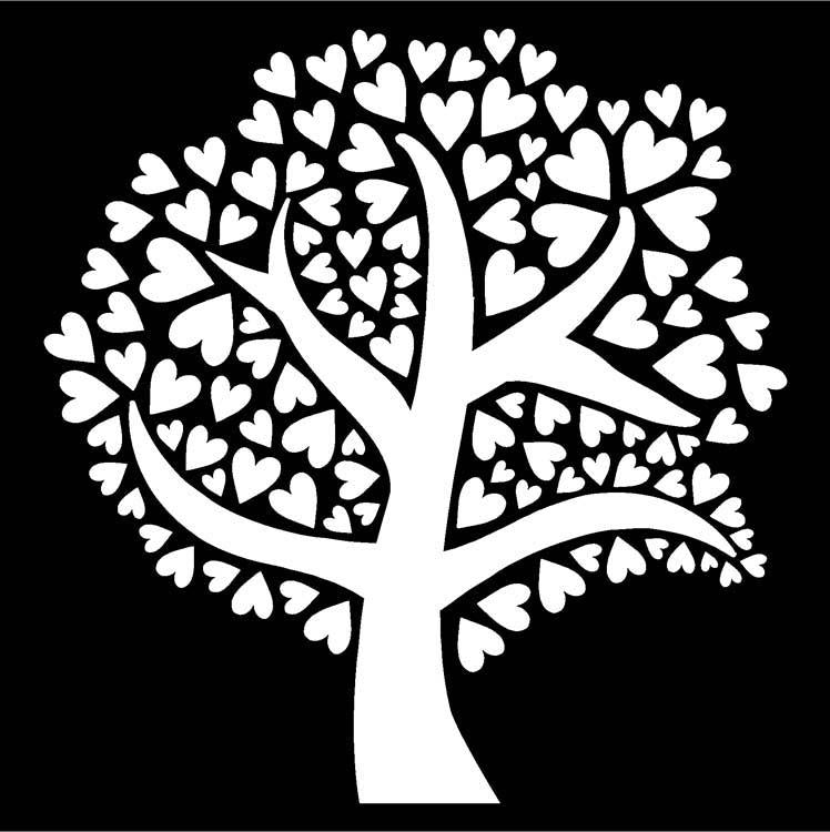 That Special Touch 6"x 6" Mask - Love Tree-1